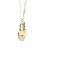 10K Yellow Gold Amethyst and Diamond Necklace