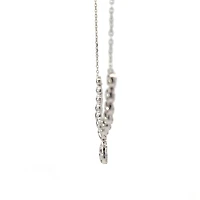 14K White Gold 3.00cttw Diamond Necklace, 18"