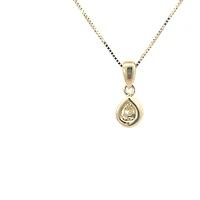 10K Gold cttw Canadian Diamond Solitaire Necklace