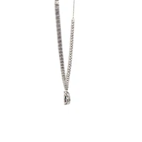 14K White Gold 1.00cttw Diamond Necklace, 18"