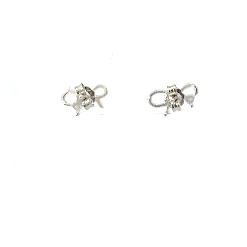 925 Sterling Silver Bow Earrings