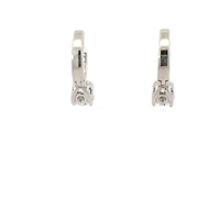 925 Sterling Silver Cubic Zirconia Huggies