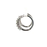 925 Silver Earrings Cubic Zirconia Huggies