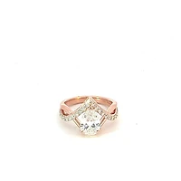 14K Rose Gold 2.17cttw Lab Grown Pear Cut Diamond Ring