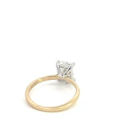 14K Yellow and White Gold 2.04cttw Radiant Lab Grown Diamond Engagement Ring - / 4.5