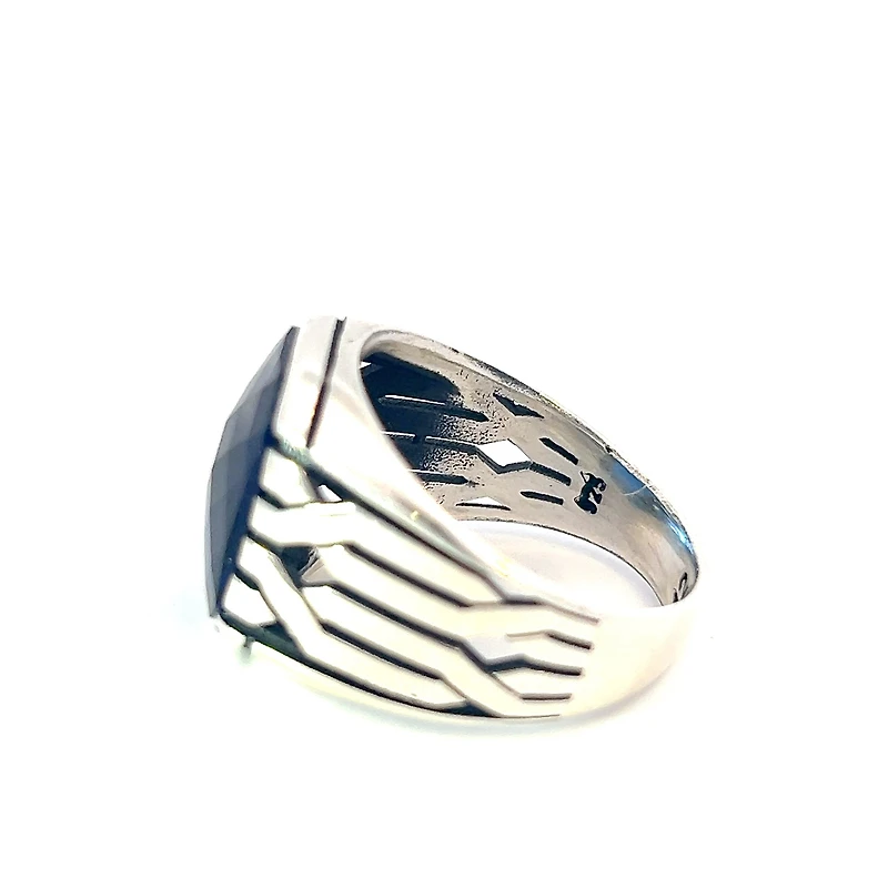 Argent Silver and Synthetic Sapphire Ring
