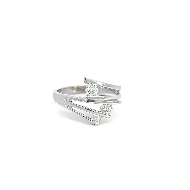 10K White Gold 0.34cttw Diamond Ring - / 4.5
