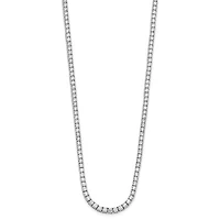 14kw 10.00cttw Lab Grown Diamond Tennis Style Necklace - 16”