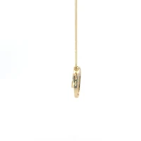 10K Yellow Gold 0.10cttw Diamond Pendant, 18"