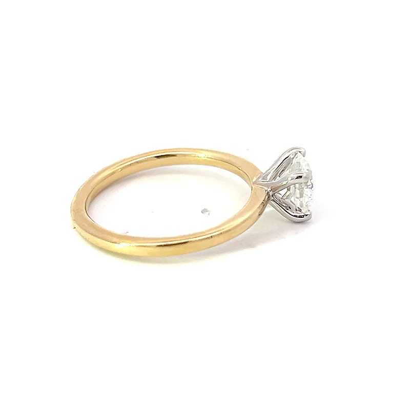 14K Gold 1.01cttw Round Brilliant Cut Canadian Diamond Engagement Ring
