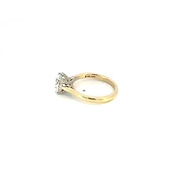 14K Yellow Gold 1.65cttw Lab Grown Round Brilliant Cut Diamond Ring