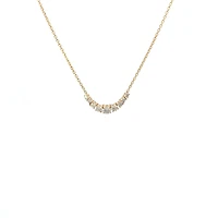 14K Yellow Gold 0.50cttw Diamond Necklace, 18"