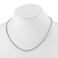 14kw 6.50cttw Lab Grown Diamond Tennis Style Necklace - 16”