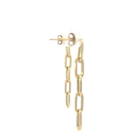 10K Yellow Gold Dangling Earrings