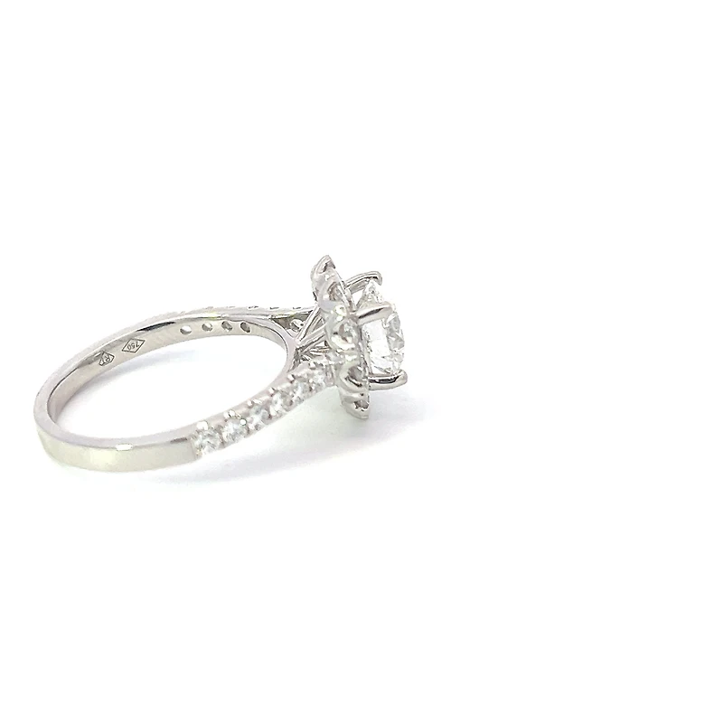 18K White Gold 2.40cttw Lab Grown Diamond Engagement Ring - 4.5