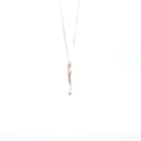 10K White and Rose Gold 0.13cttw Diamond Necklace