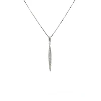 10K White Gold 0.07cttw Diamond Pendant