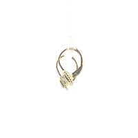 10K Yellow Gold Peridot Lever Back Earrings