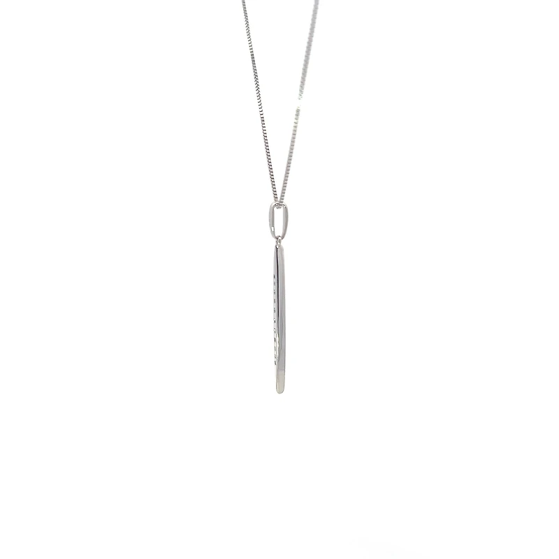10K White Gold 0.07cttw Diamond Pendant