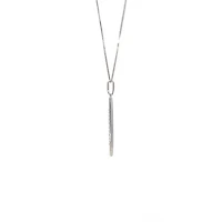 10K White Gold 0.07cttw Diamond Pendant