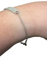 14K White Gold 0.52cttw Diamond Bracelet - 7"