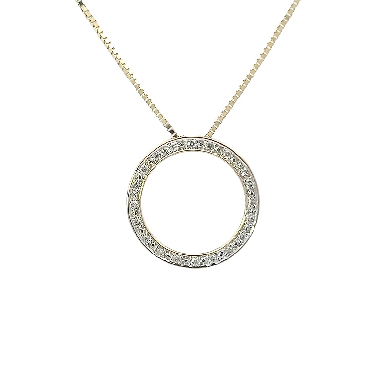 10K Yellow Gold 0.10cttw Diamond Pendant