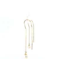 10K Yellow Gold Threading Earrings