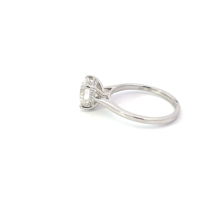 18K White Gold 1.89cttw Lab Grown Diamond Solitaire Engagement Ring