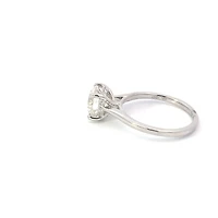 18K White Gold 1.89cttw Lab Grown Diamond Solitaire Engagement Ring