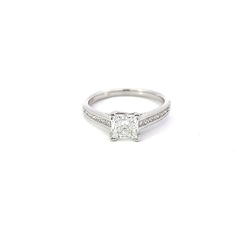 18K White Gold 1.47cttw Lab Grown Diamond Engagement Ring