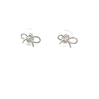 925 Sterling Silver Bow Earrings