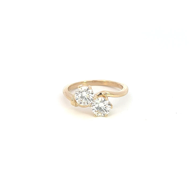 14K Yellow Gold 1.28cttw Round Lab Grown Diamond Engagement Ring - 4.5