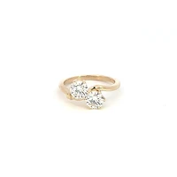 14K Yellow Gold 1.28cttw Round Lab Grown Diamond Engagement Ring - 4.5