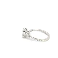 14K White Gold 2.31cttw Lab Grown Round Diamond Engagement Ring - /