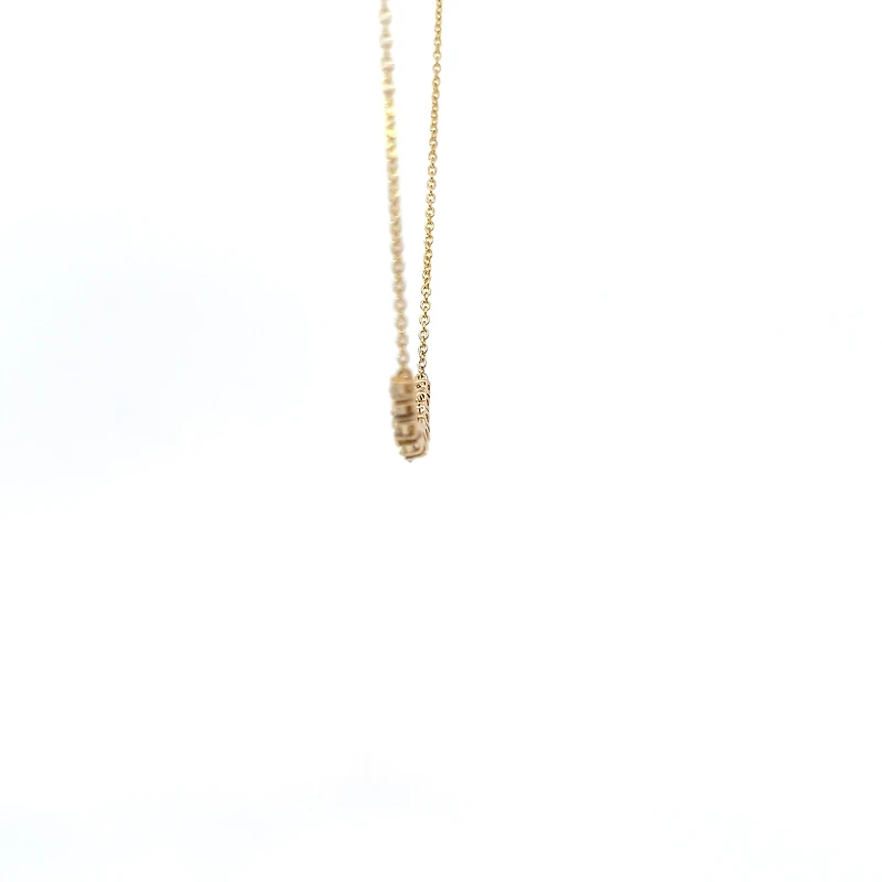 14K Yellow Gold 0.50cttw Diamond Necklace, 18"