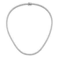 14kw 10.00cttw Lab Grown Diamond Tennis Style Necklace - 16”
