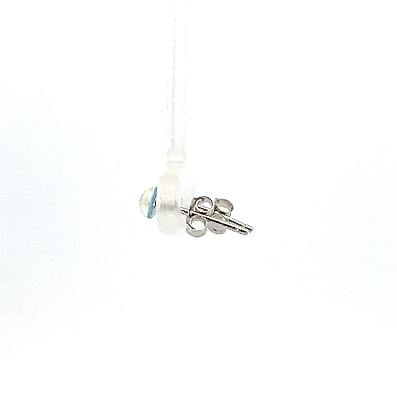 925 Sterling Silver Blue Stone Earrings