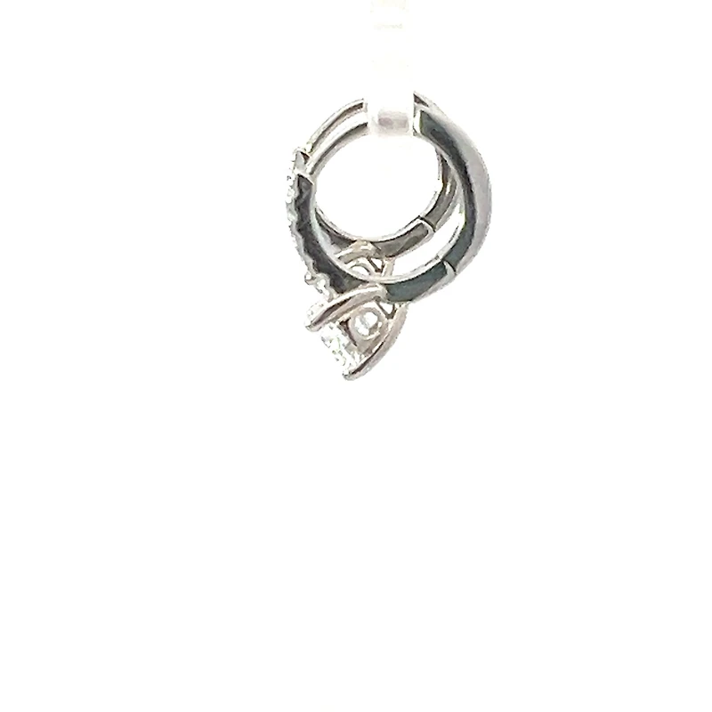 925 Sterling Silver Cubic Zirconia Huggies