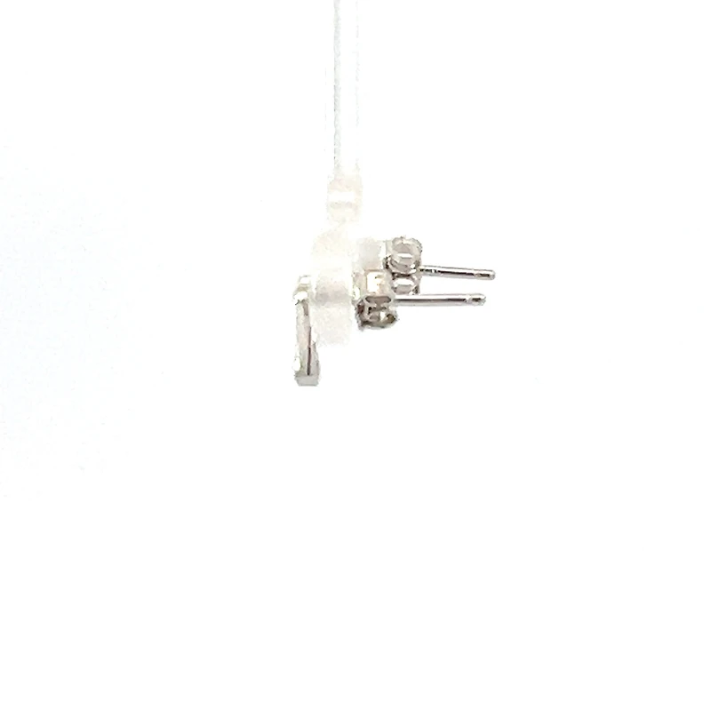 925 Sterling Silver Cubic Zirconia Musical Note Earrings