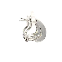 925 Silver Earrings with Princess cut Yellow Cubic Zirconia