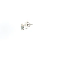 10K White Gold Aquamarine and Diamond Earrings