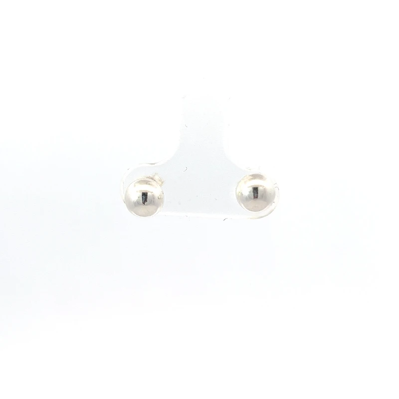 925 Sterling Silver Ball Stud Earrings- Various Sizes