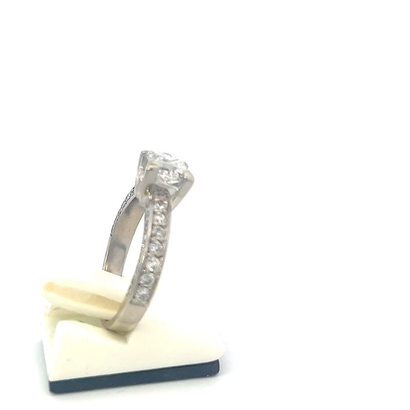 Previously Loved - 2.24cttw Princess Cut Diamond Engagement Ring Set - 4.5