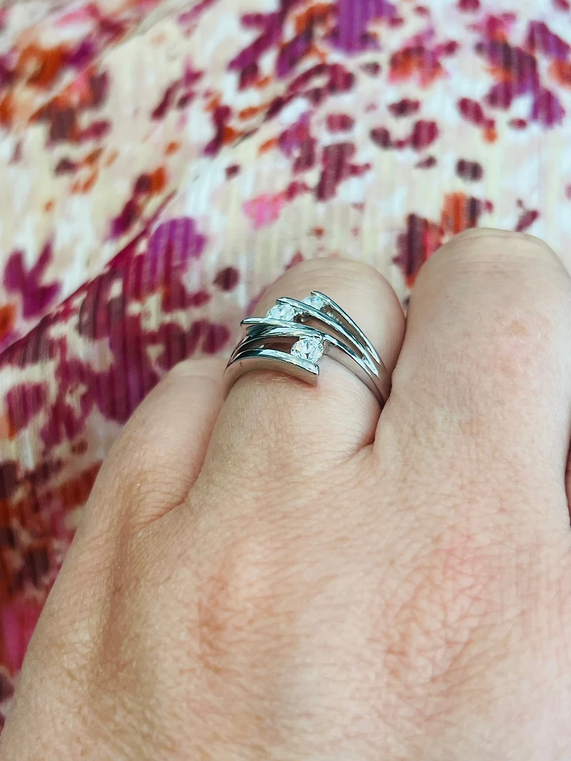 10K White Gold 0.34cttw Diamond Ring - / 4.5