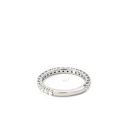 14K White Gold 0.75cttw Lab Grown Diamond Band - /
