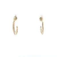 10K Yellow Gold 0.06cttw Diamond Earrings