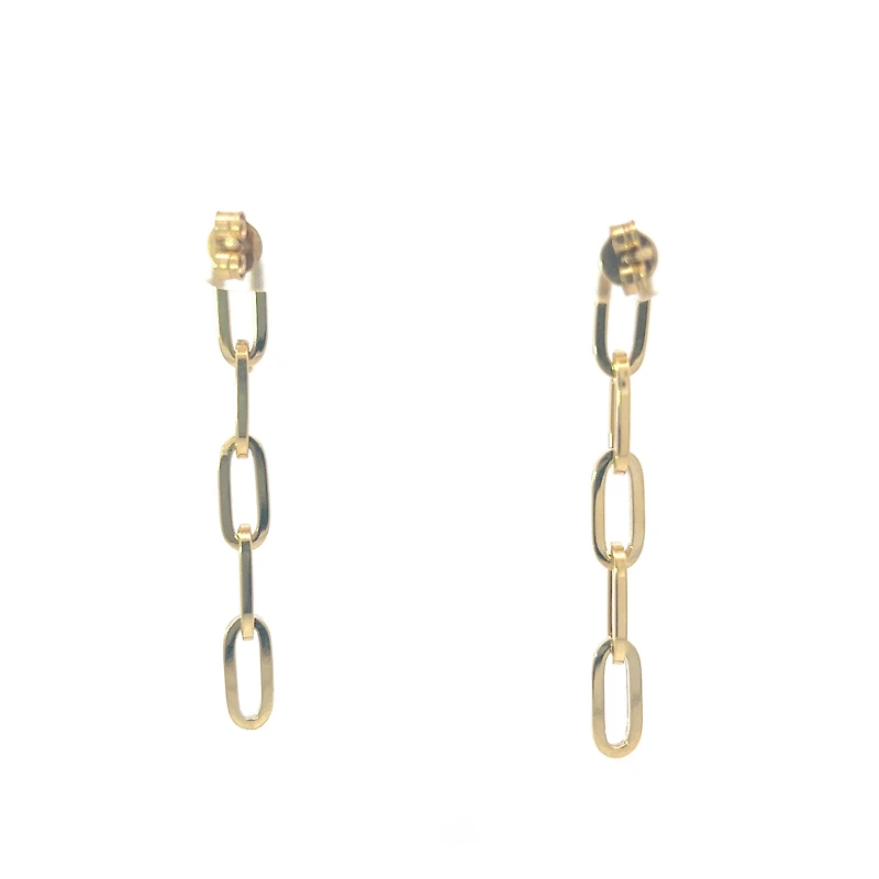 10K Yellow Gold Dangling Earrings