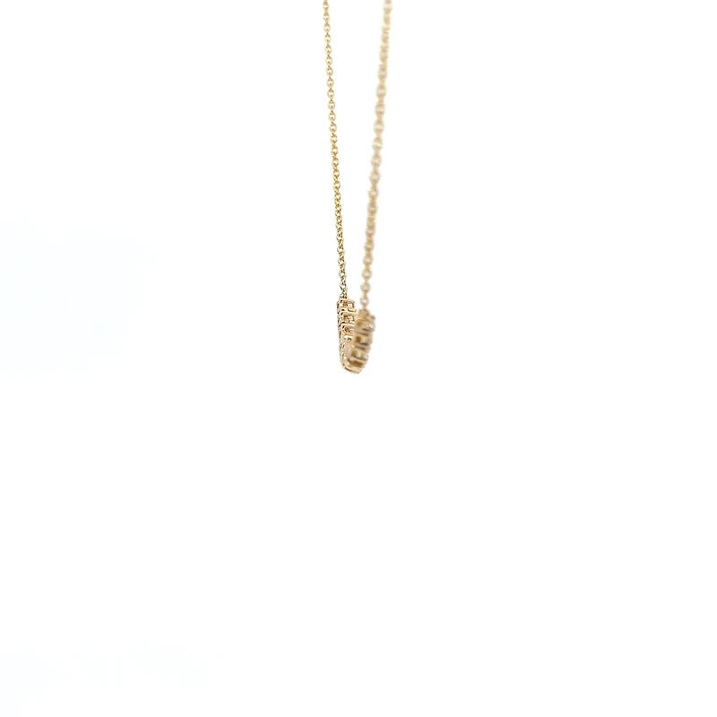 14K Yellow Gold 0.50cttw Diamond Necklace, 18"