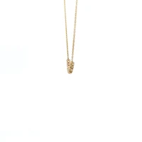 14K Yellow Gold 0.50cttw Diamond Necklace, 18"