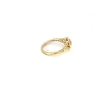 14K Yellow Gold 0.75cttw Round Brilliant Cut Canadian Diamond Engagement Ring - / White
